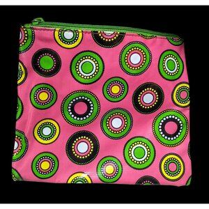 Green And Pink Mod Travel Pouch by Mainstreet Collection